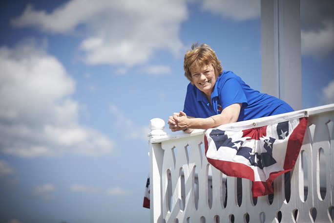 Cyndi Robbins, owner of Poland Spring Resort and Cyndi's Dockside in Poland, Maine