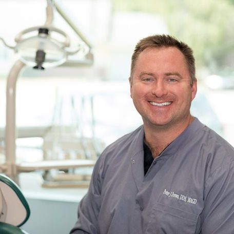 Peter Drews, owner of Drews Dental Services in Lewiston, Maine