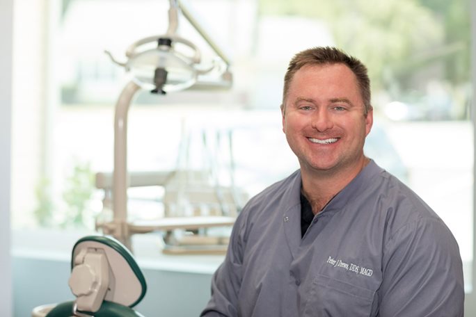 Peter Drews, owner of Drews Dental Services in Lewiston, Maine